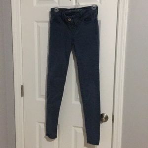 American Eagle teal Jeggings. 0-long